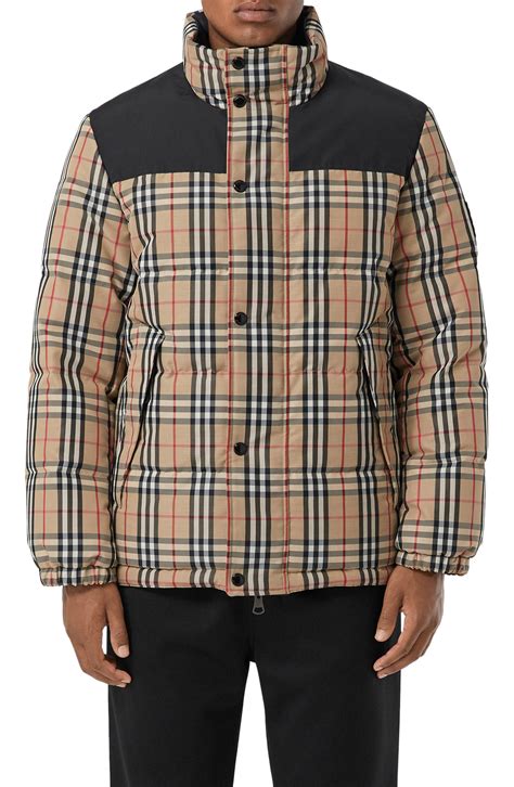 burberry spring mens puffer coats|burberry reversible jacket men's.